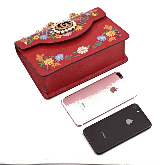 Gucci Small Linea Ricami Floral Embroidered Bag - Picture 4 of 8